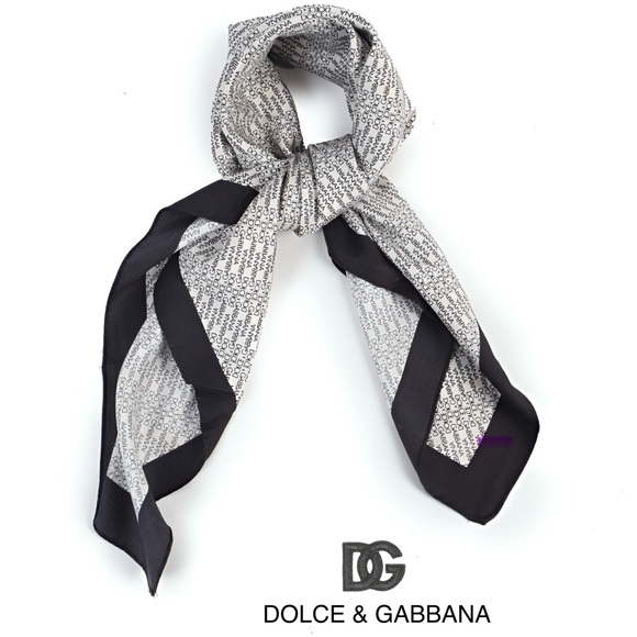 Dolce & Gabbana Logo Silk Twill Scarf - Picture 1 of 7